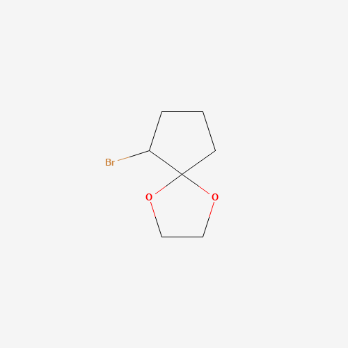 6-Bromo-1,4-dioxaspiro[4.4]nonane (CAS: 82235-82-3) - Chemical Structure and Molecular Formula 