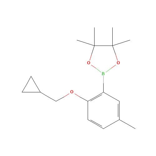 2-Cyclopropylmethoxy-5-methylphenylboronic acid pinacol ester (CAS: 1185836-99-0) - Related Chemical Product