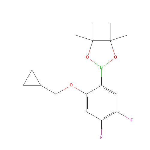 2-Cyclopropylmethoxy-4,5-difluorophenylboronic acid pinacol ester (CAS: 1245816-08-3) - Related Chemical Product