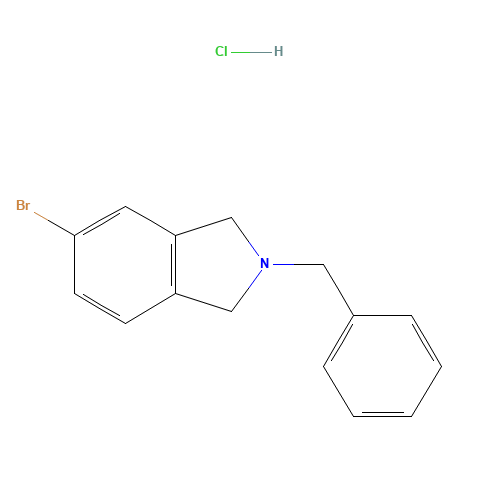2-Benzyl-5-bromoisoindoline hydrochloride (CAS: 1187830-70-1) - Chemical Structure and Molecular Formula 