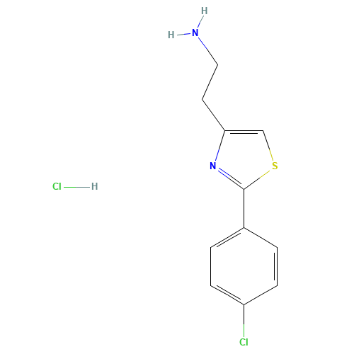 2-(2-(4-Chlorophenyl)thiazol-4-yl)ethanamine hydrochloride (CAS: 1187830-55-2) - Related Chemical Product