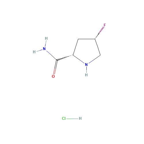 (2S,4S)-4-Fluoropyrrolidine-2-carboxamide hydrochloride (CAS: 426844-23-7) - Chemical Structure and Molecular Formula 