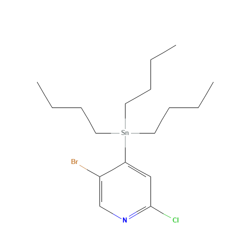 5-Bromo-2-chloro-4-(tributylstannyl)pyridine (CAS: 821773-99-3) - Related Chemical Product
