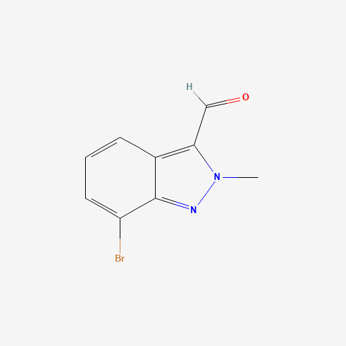 7-Bromo-2-methyl-2H-indazole-3-carboxaldehyde (CAS: 845751-70-4) - Chemical Structure and Molecular Formula 
