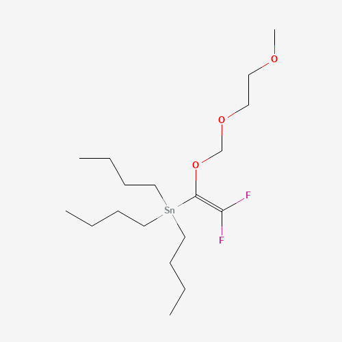 Tributyl[2,2-difluoro-1-(2-methoxyethoxymethoxy)-vinyl]stannane (CAS: 170941-63-6) - Chemical Structure and Molecular Formula 