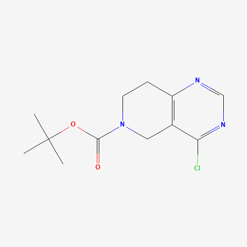 tert-Butyl 4-chloro-7,8-dihydropyrido-[4,3-d]pyrimidine-6(5H)-carboxylate (CAS: 1056934-87-2) - Related Chemical Product