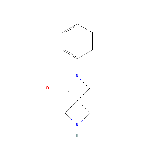 2-Phenyl-2,6-diazaspiro[3.3]heptan-1-one (CAS: 960079-47-4) - Chemical Structure and Molecular Formula 