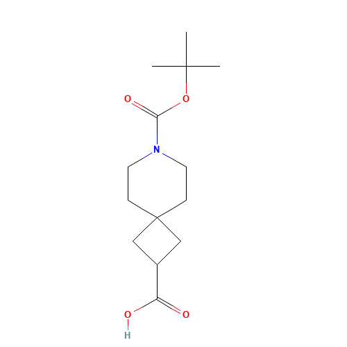7-(tert-Butoxycarbonyl)-7-azaspiro-[3.5]nonane-2-carboxylic acid (CAS: 873924-12-0) - Chemical Structure and Molecular Formula 