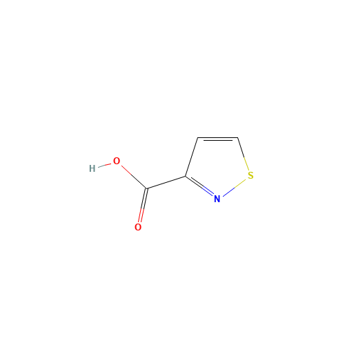 Isothiazole-3-carboxylic acid (CAS: 4576-90-3) - Chemical Structure and Molecular Formula 