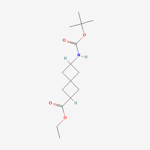 6-[(tert-Butoxycarbonyl)amino]spiro[3.3]-heptane-2-carboxylic acid ethyl ester (CAS: 1272412-66-4) - Related Chemical Product