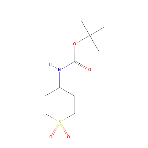 tert-Butyl N-(1,1-dioxothian-4-yl)carbamate (CAS: 595597-01-6) - Related Chemical Product