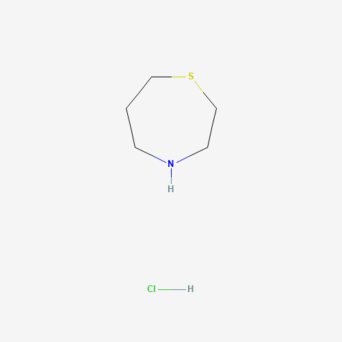 Hexahydro-1,4-thiazepine hydrochloride (CAS: 108724-14-7) - Chemical Structure and Molecular Formula 
