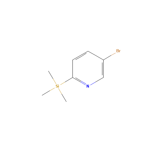 5-Bromo-2-(trimethylsilyl)pyridine (CAS: 291312-74-8) - Chemical Structure and Molecular Formula 