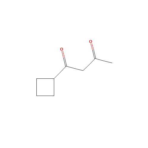 1-Cyclobutylbutane-1,3-dione (CAS: 1020732-20-0) - Chemical Structure and Molecular Formula 