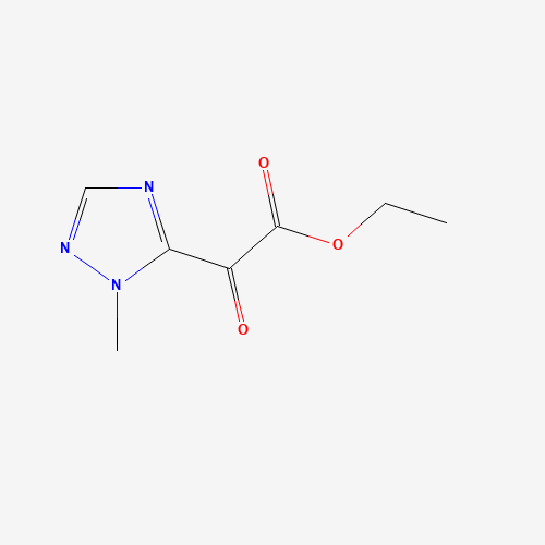 Ethyl 2-(2-methyl-1,2,4-triazol-3-yl)-2-oxoacetate (CAS: 1313739-06-8) - Chemical Structure and Molecular Formula 
