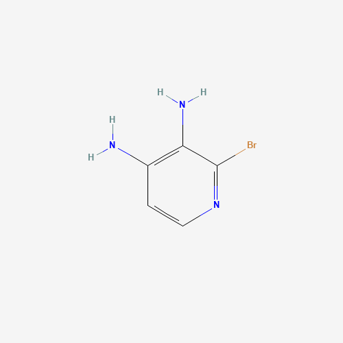 2-Bromopyridine-3,4-diamine (CAS: 189230-41-9) - Chemical Structure and Molecular Formula 