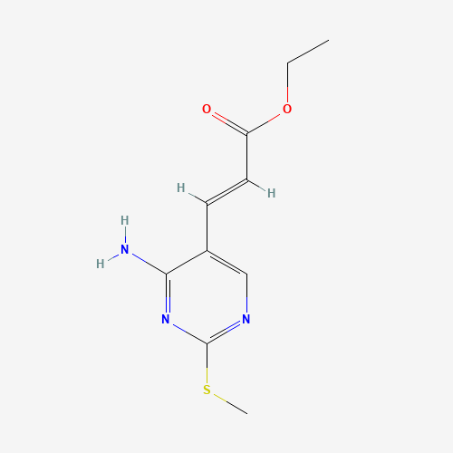 (E)-Ethyl 3-(4-amino-2-(methylthio)-pyrimidin-5-yl)acrylate (CAS: 211244-80-3) - Related Chemical Product