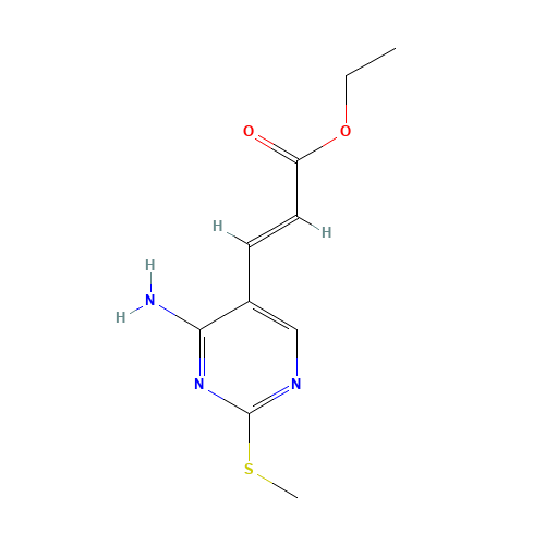 (E)-Ethyl 3-(4-amino-2-(methylthio)-pyrimidin-5-yl)acrylate (CAS: 211244-80-3) - Related Chemical Product