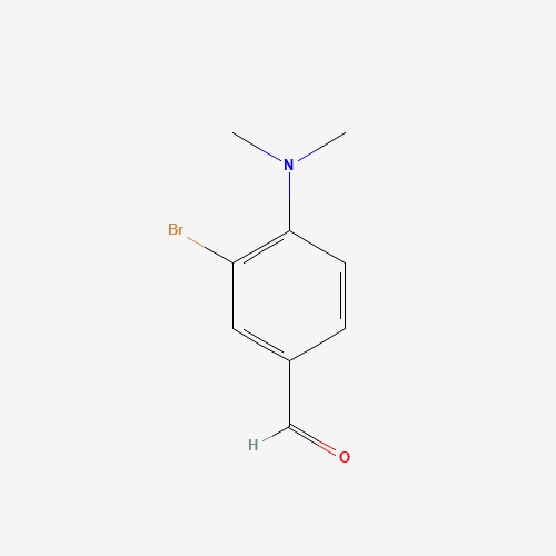 3-Bromo-4-(dimethylamino)benzaldehyde (CAS: 56479-63-1) - Chemical Structure and Molecular Formula 