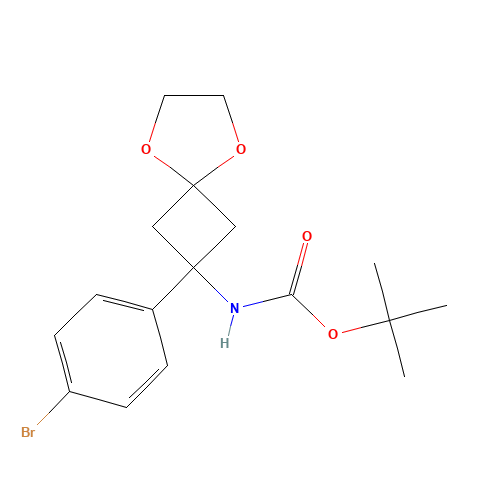 tert-Butyl 2-(4-bromophenyl)-5,8-dioxaspiro-[3.4]octan-2-ylcarbamate (CAS: 1199557-05-5) - Related Chemical Product