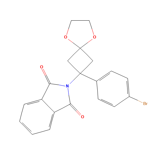 2-(2-(4-Bromophenyl)-5,8-dioxaspiro-[3.4]octan-2-yl)isoindoline-1,3-dione (CAS: 1199556-86-9) - Related Chemical Product