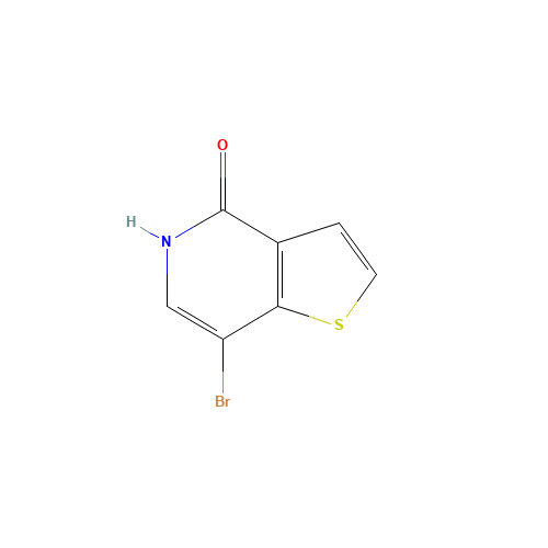 7-Bromothieno[3,2-c]pyridin-4(5H)-one (CAS: 29079-94-5) - Chemical Structure and Molecular Formula 