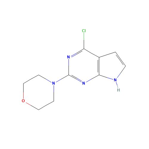 4-(4-Chloro-7H-pyrrolo[2,3-d]-pyrimidin-2-yl)morpholine (CAS: 1227958-05-5) - Related Chemical Product