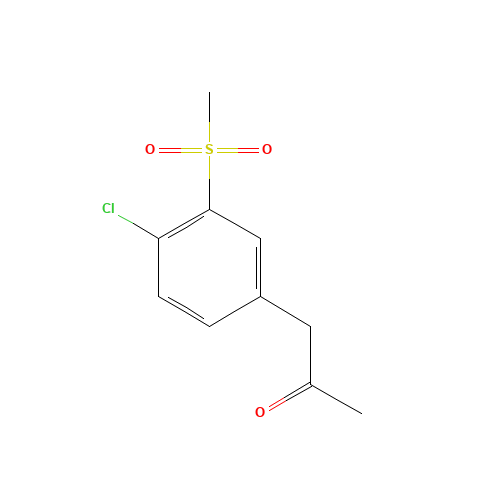 1-(4-Chloro-3-(methylsulfonyl)phenyl)propan-2-one (CAS: 593960-75-9) - Related Chemical Product