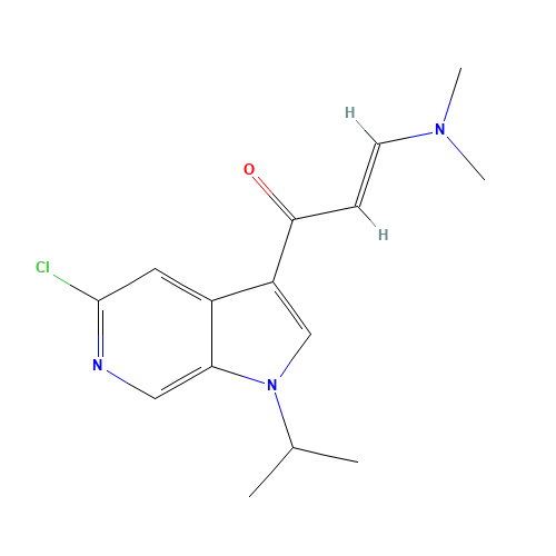 (E)-1-(5-Chloro-1-isopropyl-1H-pyrrolo[2,3-c]-pyridin-3-yl)-3-(dimethylamino)prop-2-en-1-one (CAS: 1221153-81-6) - Related Chemical Product