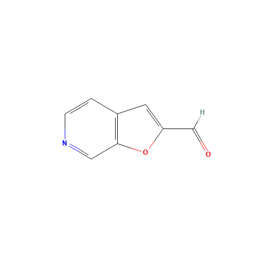 Furo[2,3-c]pyridine-2-carbaldehyde (CAS: 112372-06-2) - Chemical Structure and Molecular Formula 