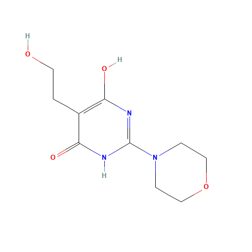 5-(2-Hydroxyethyl)-2-morpholinopyrimidine-4,6-diol (CAS: 1178564-17-4) - Chemical Structure and Molecular Formula 