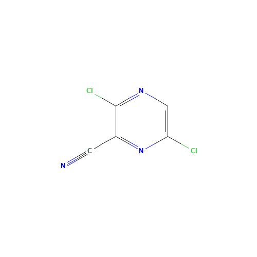 3,6-Dichloropyrazine-2-carbonitrile (CAS: 356783-16-9) - Chemical Structure and Molecular Formula 