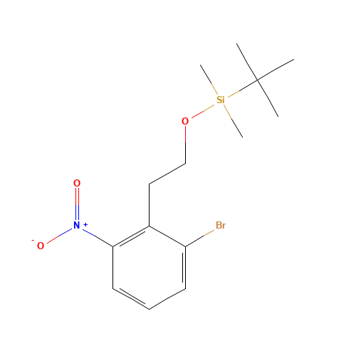 (2-Bromo-6-nitrophenethoxy)-(tert-butyl)dimethylsilane (CAS: 1227958-15-7) - Related Chemical Product