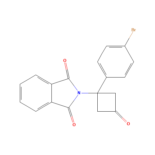 2-(1-(4-Bromophenyl)-3-oxocyclobutyl)-isoindoline-1,3-dione (CAS: 1199556-87-0) - Related Chemical Product
