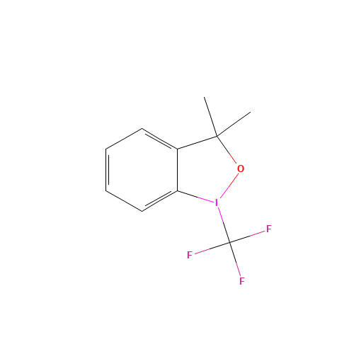 1,3-Dihydro-3,3-dimethyl-1-(trifluoromethyl)-1,2-benziodoxole (CAS: 887144-97-0) - Chemical Structure and Molecular Formula 