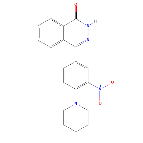4-[3-Nitro-4-(piperidin-1-yl)phenyl]-1,2-dihydrophthalazin-1-one (CAS: 218144-45-7) - Related Chemical Product