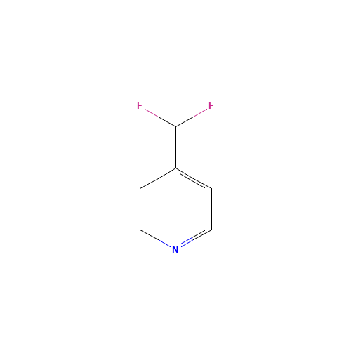 4-(Difluoromethyl)pyridine (CAS: 82878-62-4) - Chemical Structure and Molecular Formula 