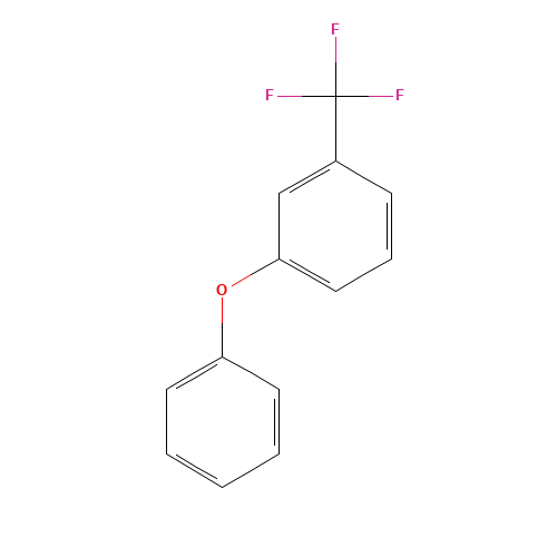 1-Phenoxy-3-(trifluoromethyl)benzene (CAS: 330-58-5) - Chemical Structure and Molecular Formula 
