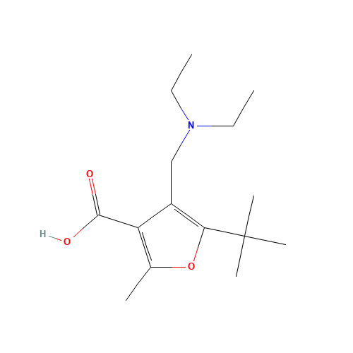 4-[(Diethylamino)methyl]-2-methyl-5-(2-methyl-2-propanyl)-3-furoic acid (CAS: 435341-89-2) - Related Chemical Product