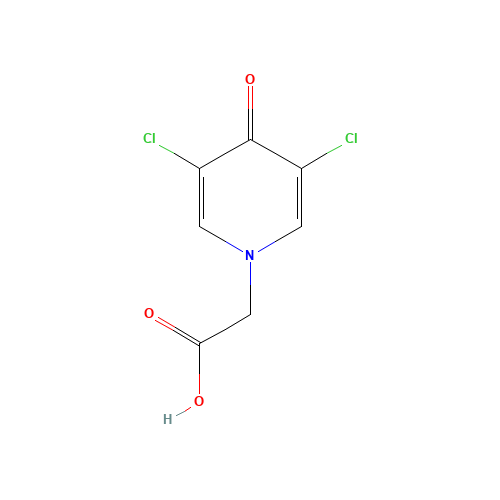 (3,5-Dichloro-4-oxo-1(4H)-pyridinyl)acetic acid (CAS: 56187-37-2) - Related Chemical Product