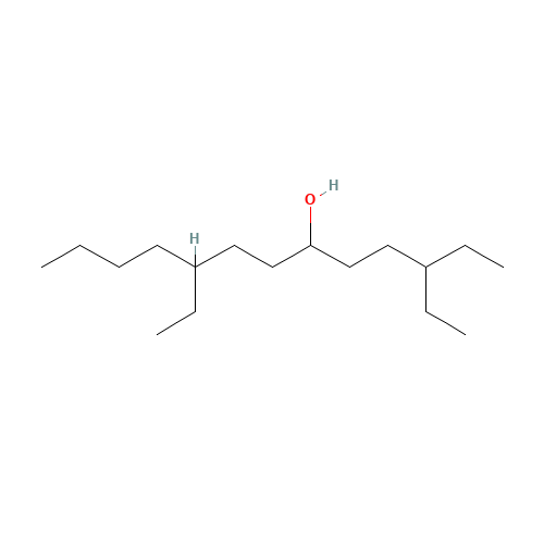 3,9-Diethyl-6-tridecanol (CAS: 123-24-0) - Chemical Structure and Molecular Formula 