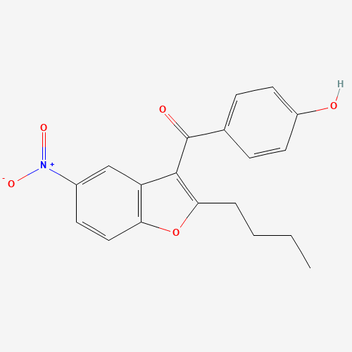 (2-Butyl-5-nitro-1-benzofuran-3-yl)(4-hydroxyphenyl)methanone (CAS: 141645-16-1) - Related Chemical Product