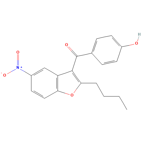 (2-Butyl-5-nitro-1-benzofuran-3-yl)(4-hydroxyphenyl)methanone (CAS: 141645-16-1) - Related Chemical Product