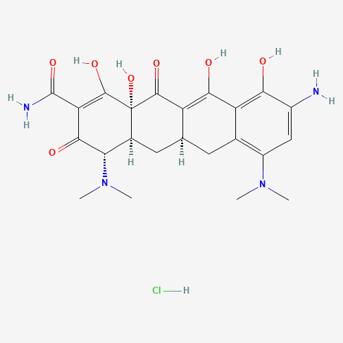 (4S,4aS,5aR,12aS)-9-Amino-4,7-bis(dimethylamino)-3,10,12,12a-tetrahydroxy-1,11-dioxo-1,4,4a,5,5a,6,11,12a-octahydro-2-tetracenecarboxamide hydrochloride (CAS: 149934-21-4) - Related Chemical Product