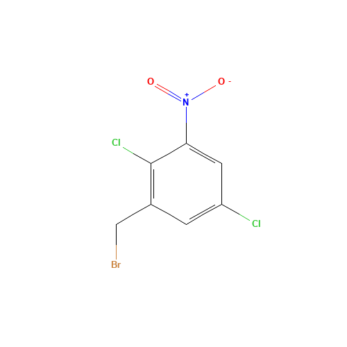 1-(Bromomethyl)-2,5-dichloro-3-nitrobenzene (CAS: 1009349-32-9) - Chemical Structure and Molecular Formula 