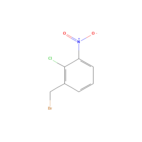 1-(Bromomethyl)-2-chloro-3-nitrobenzene (CAS: 89642-16-0) - Chemical Structure and Molecular Formula 