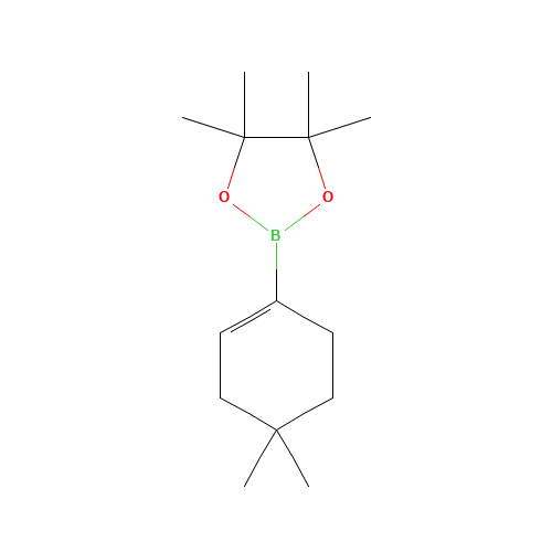 4,4-(Dimethylcyclohexene-1-yl)boronic acid, pinacol ester (CAS: 859217-67-7) - Chemical Structure and Molecular Formula 