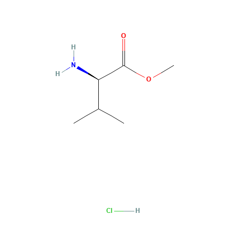 Methyl L-valinate hydrochloride (CAS: 7146-15-8) - Chemical Structure and Molecular Formula 
