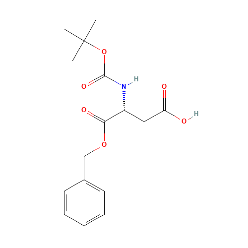 BOC-D-ASP(OBZL)-OH (CAS: 92828-64-3) - Chemical Structure and Molecular Formula 