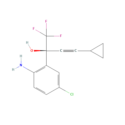 (S)-1-(2-Amino-5-chlorophenyl)-1-(trifluoromethyl)-3-cyclopropyl-2-propyn-1-ol (CAS: 209414-27-7) - Related Chemical Product